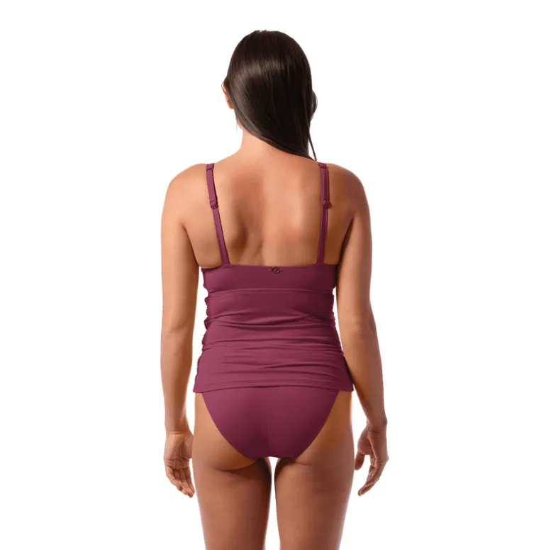 Jantzen AMBER V-NECK TANKINI TOP^ Solid Color Suits|Tankinis