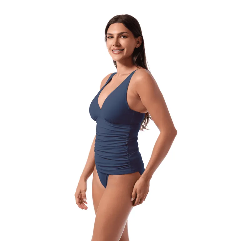 Jantzen AMBER V-NECK TANKINI TOP^ Solid Color Suits|Tankinis