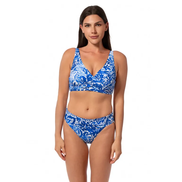 Jantzen ARABESQUE VERA SURPLICE BRA TOP^ Perfect Prints|Perfect Black Suits