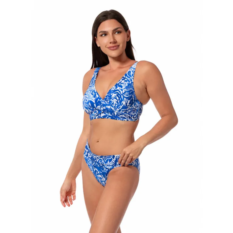 Jantzen ARABESQUE VERA SURPLICE BRA TOP^ Perfect Prints|Perfect Black Suits