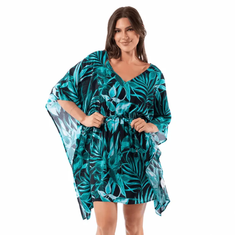 Jantzen BOLD PARADISE JUNE SHORT TUNIC COVER UP^ Beachwear|Perfect Prints