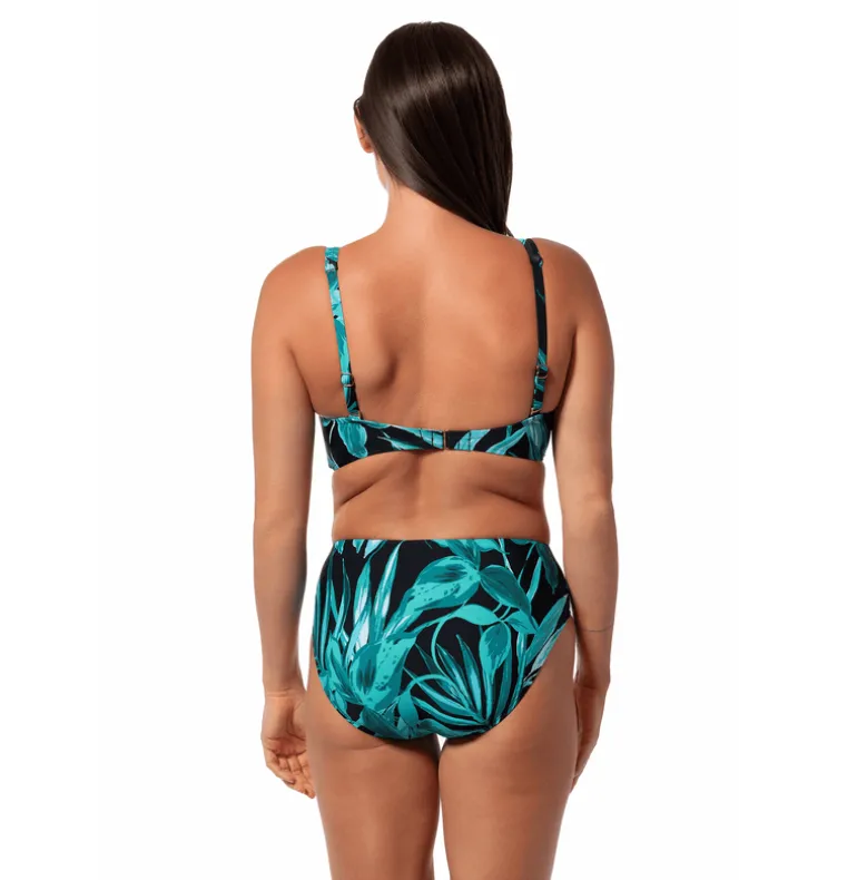 Jantzen BOLD PARADISE VERA SURPLICE BRA TOP^ Perfect Prints|Perfect Black Suits