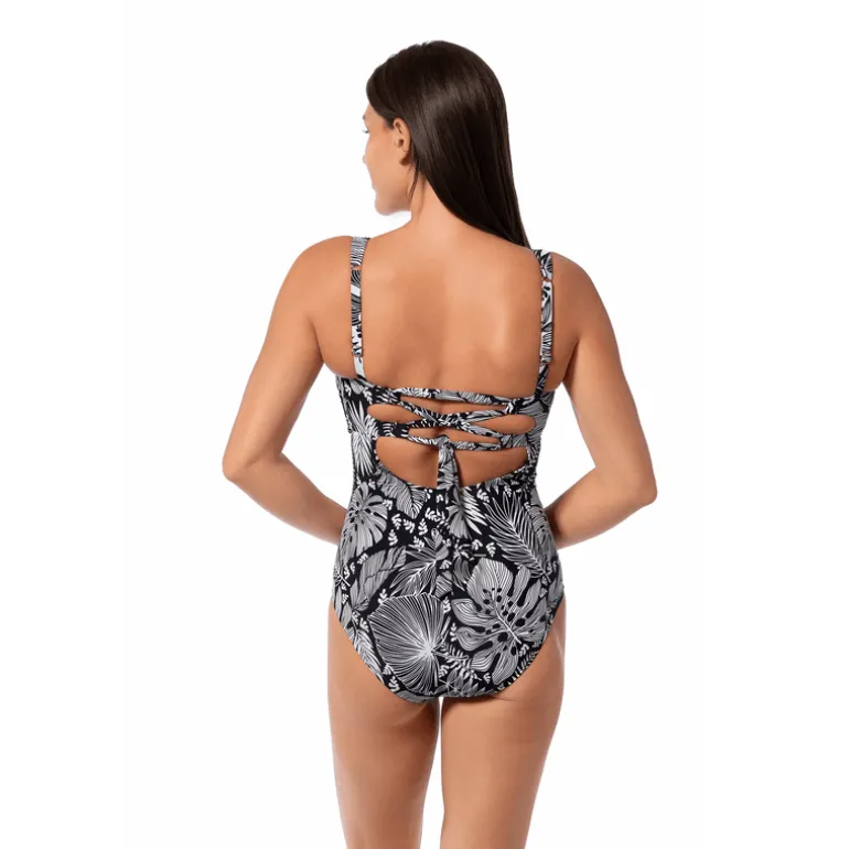 Jantzen FOREST BLAST HILDA GLAM ONE PIECE^ Perfect Prints|Perfect Black Suits