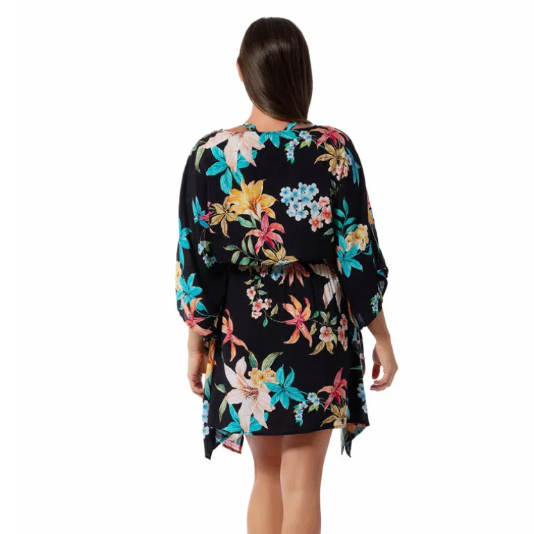 Jantzen GARDEN PARTY JUNE SHORT TUNIC COVER UP^ Beachwear|Floral Print Suits
