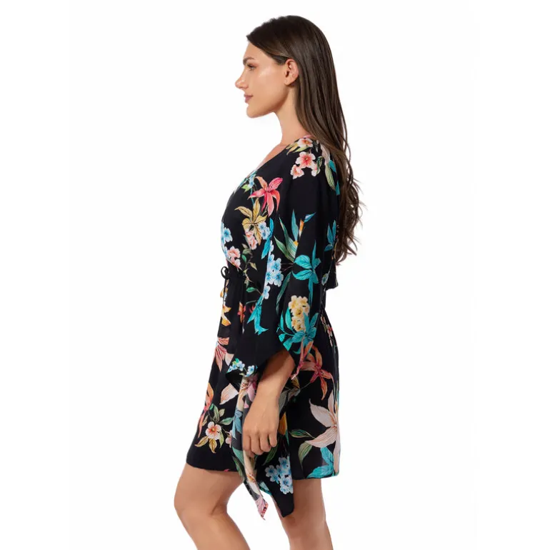 Jantzen GARDEN PARTY JUNE SHORT TUNIC COVER UP^ Beachwear|Floral Print Suits