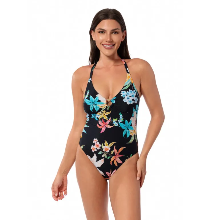 Jantzen GARDEN PARTY PARIS ONE PIECE^ Floral Print Suits|Perfect Prints