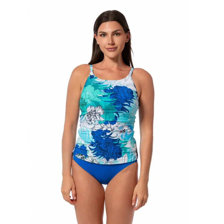 Jantzen GLOWING FIELDS LAUREN TANKINI TOP^ Floral Print Suits|Perfect Prints