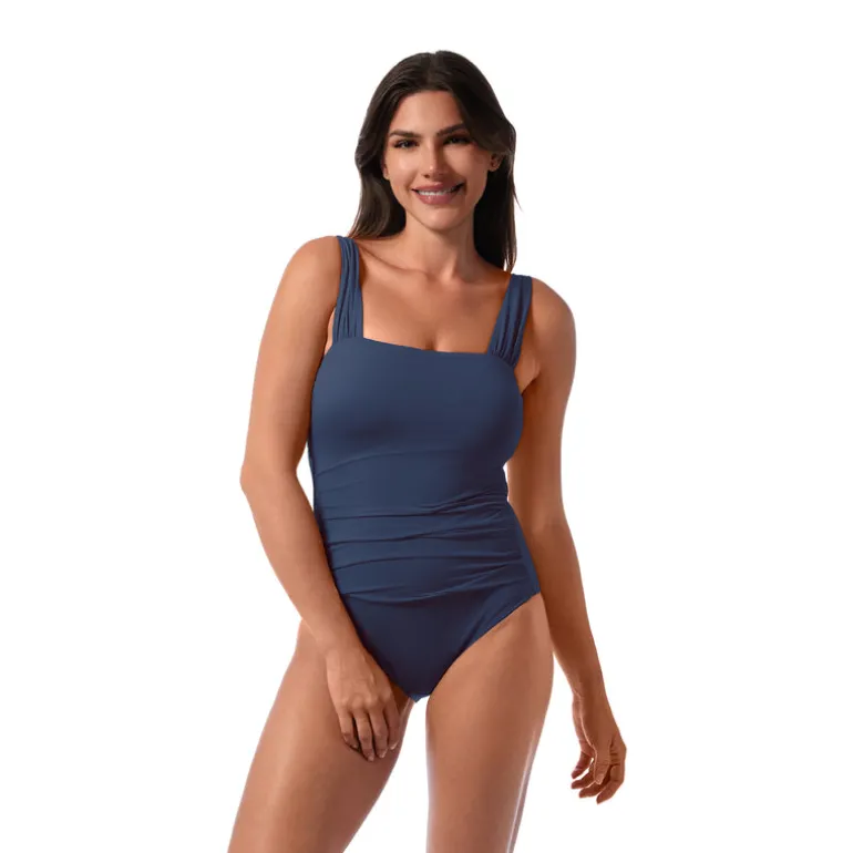 Jantzen HILDA GLAM ONE PIECE^ Solid Color Suits|One Pieces