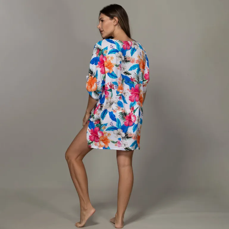 Jantzen LANAI CELIA TUNIC COVERUP^ Floral Print Suits|Perfect Prints