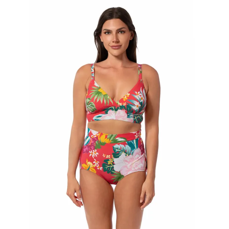 Jantzen MORNING BLOOM CECILE MIDKINI TOP^ Floral Print Suits|Perfect Prints