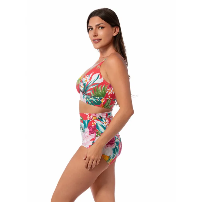 Jantzen MORNING BLOOM CECILE MIDKINI TOP^ Floral Print Suits|Perfect Prints