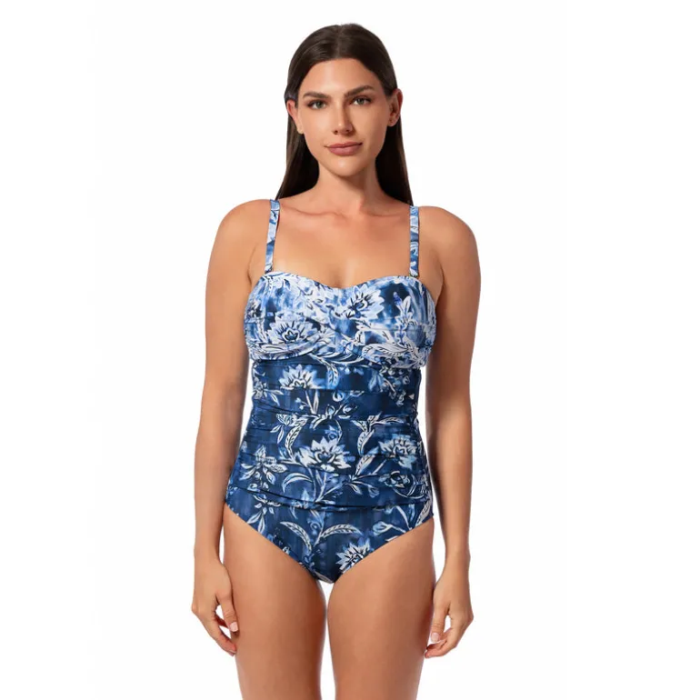 Jantzen OCEAN MOSAIC FIONA BANDEAU ONE PIECE^ Perfect Prints|One Pieces