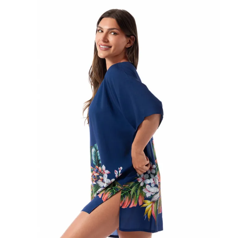 Jantzen PALM DELIGHT CELIA TUNIC COVERUP^ Beachwear|Floral Print Suits