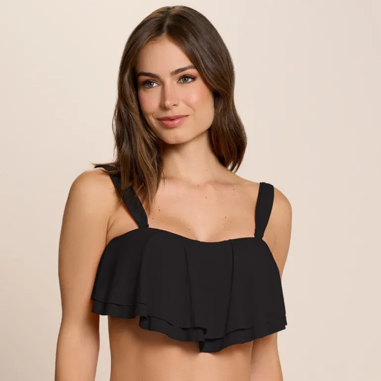 Jantzen PALOMA BRA TOP^ Solid Color Suits|Perfect Black Suits