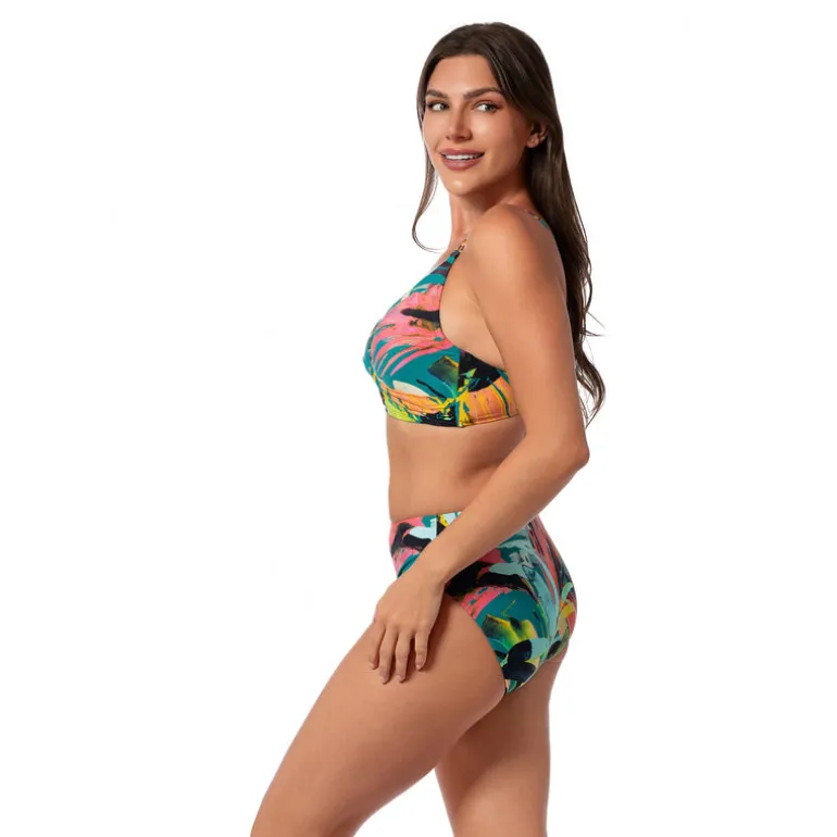 Jantzen SUNSET MAGIC VERA SURPLICE BRA TOP^ Perfect Prints