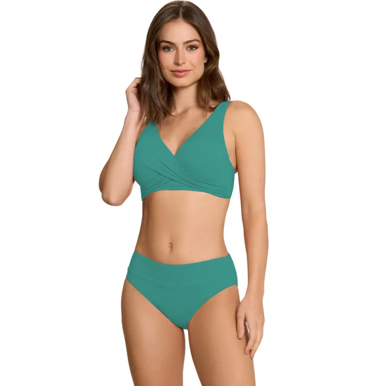 Jantzen VERA SURPLICE BRA TOP^ Solid Color Suits|Tops