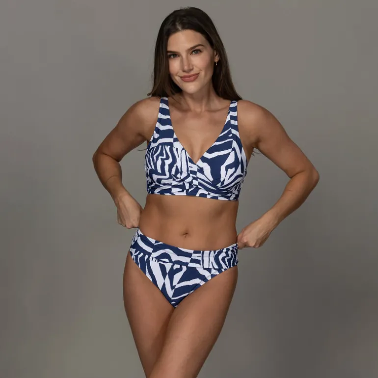 Jantzen WILD CURVES VERA SURPLICE BRA TOP^ Perfect Prints|Tops